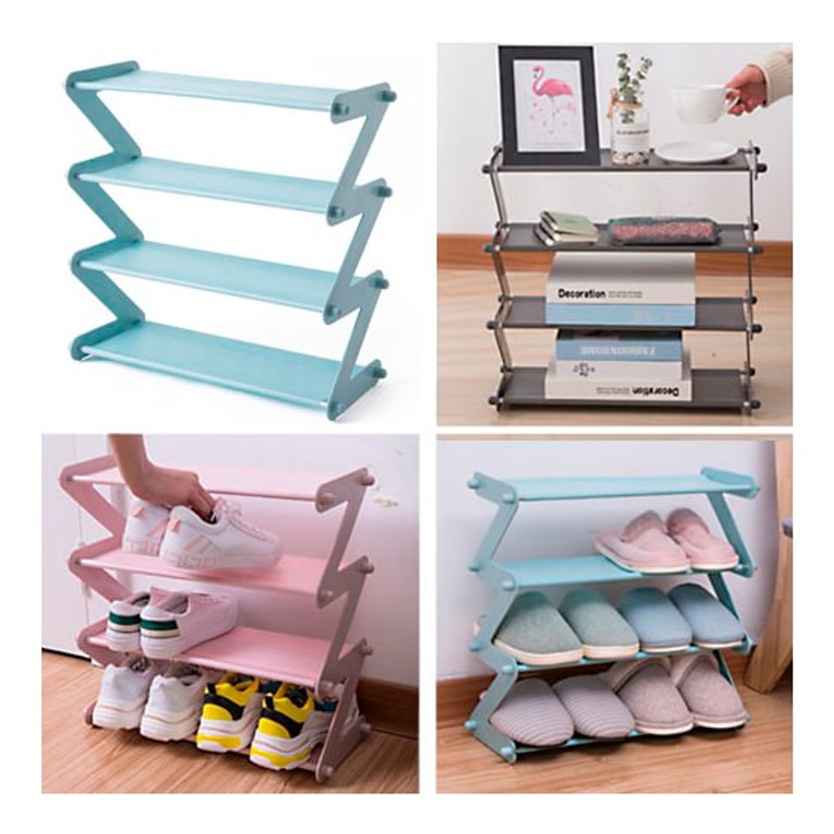 DEWINNER - Estante multifuncional zapatero repisa y mas