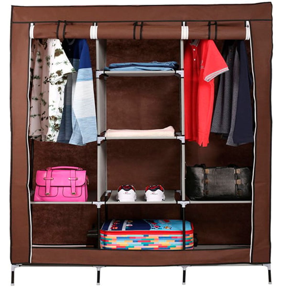 DEWINNER - Estante armario closet desmontable tela con cierre