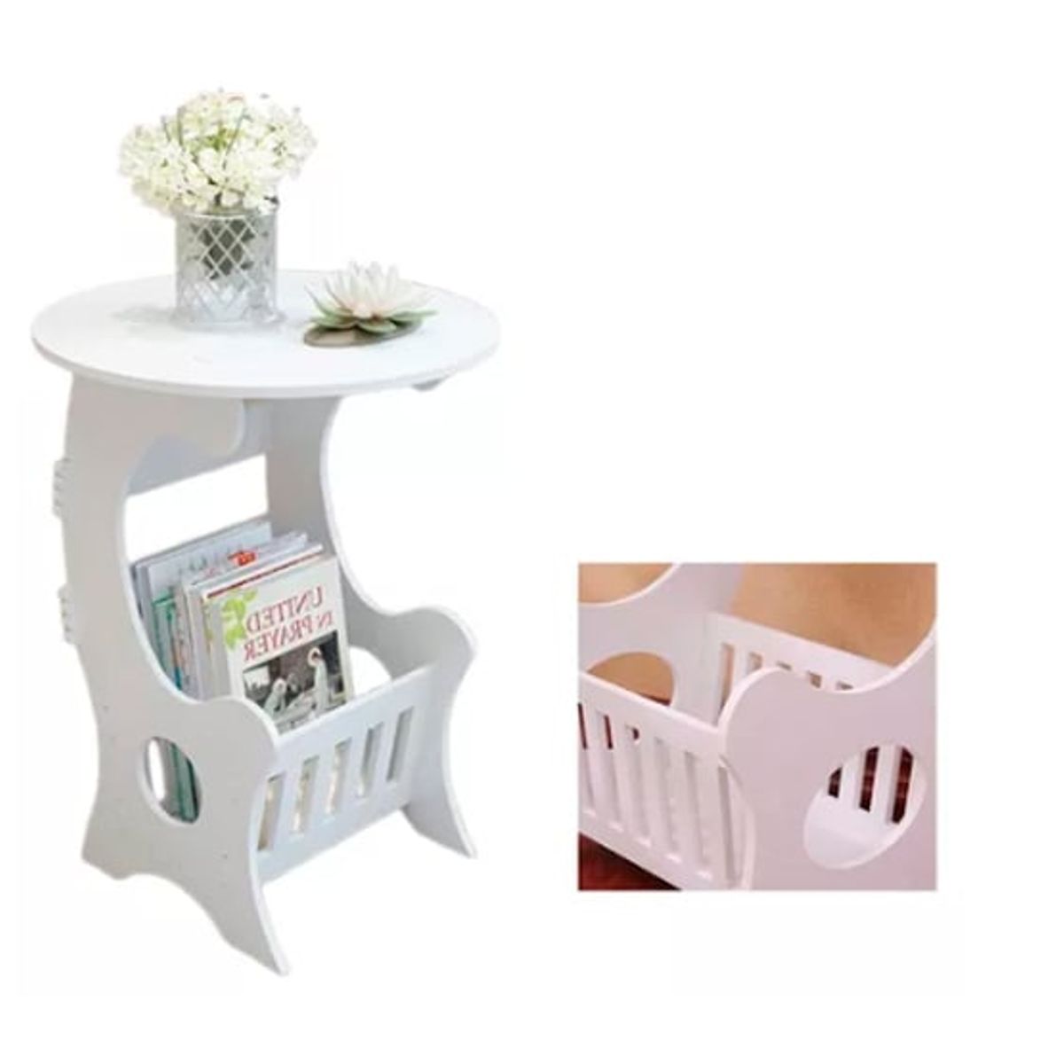 DEWINNER - Estante Mesa mueble revistero multiuso