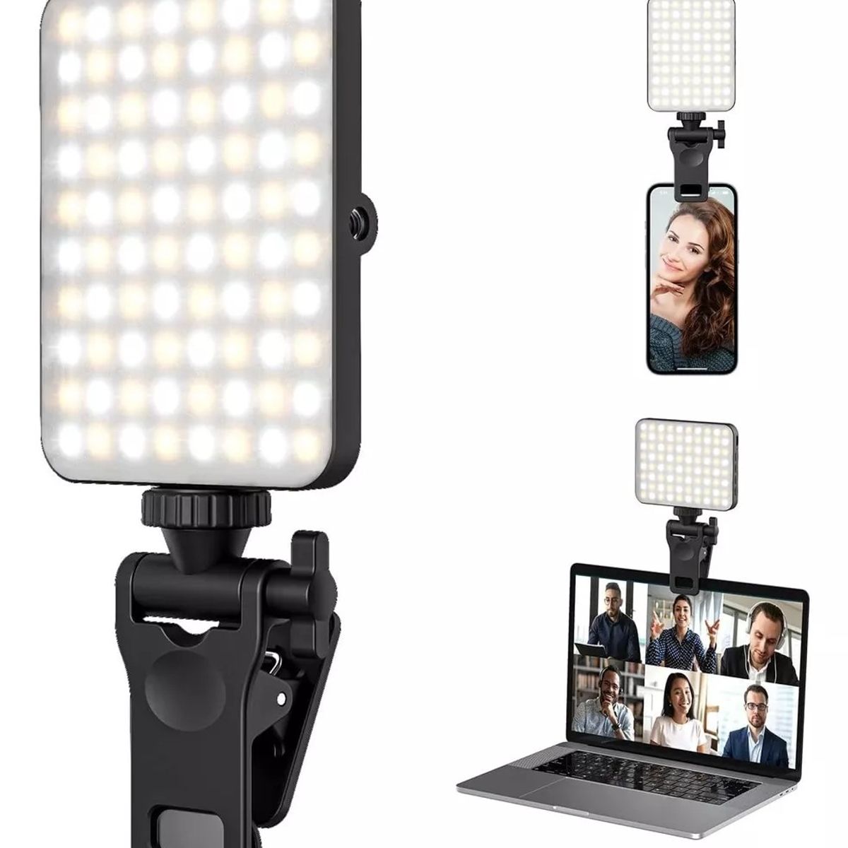 KUANGYE - Luz Led Selfie Adaptable Para iPhone Macbook Notebook