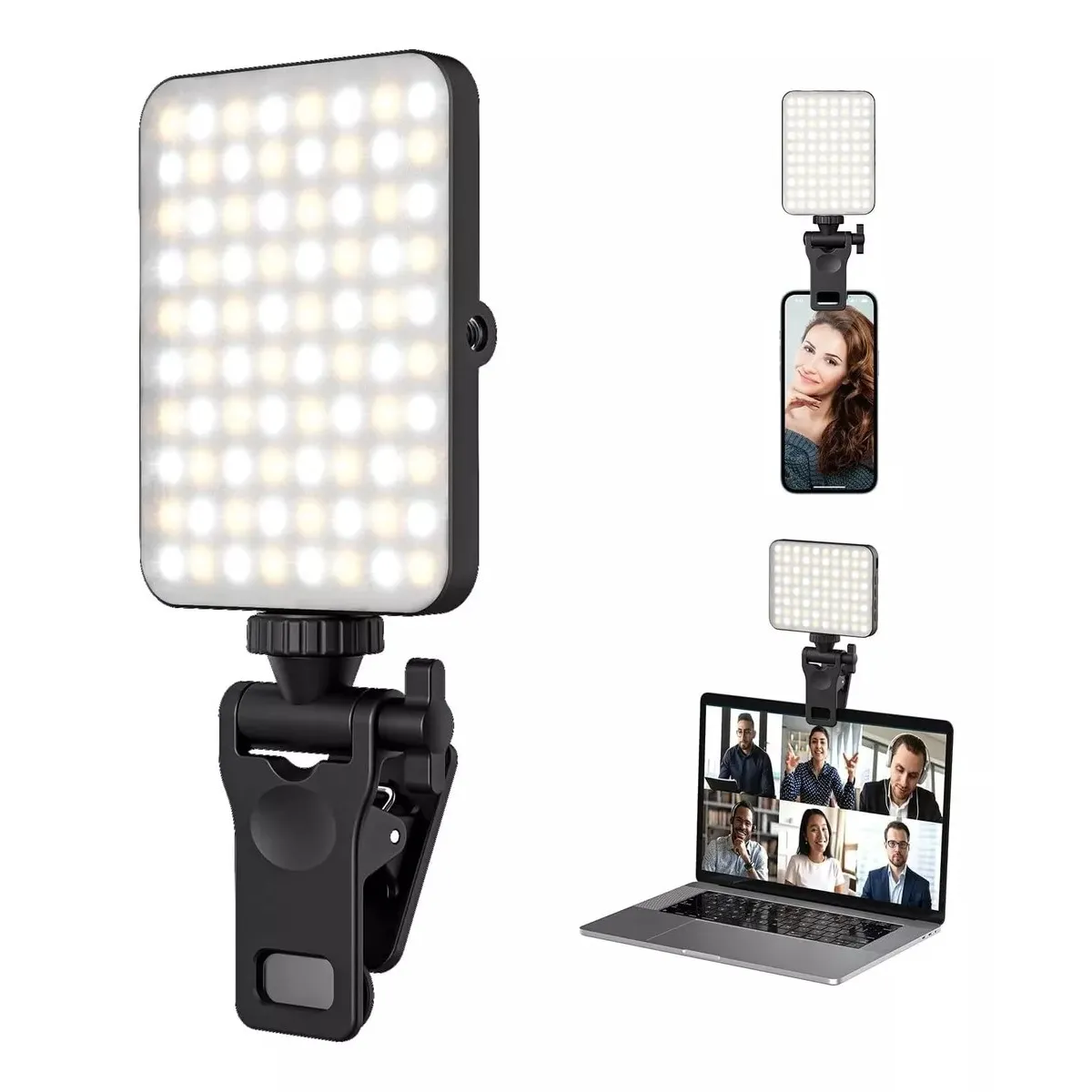 KUANGYE - Luz Led Selfie Adaptable Para iPhone Macbook Notebook