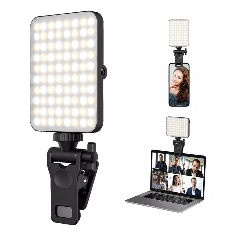 KUANGYE - Luz Led Selfie Adaptable Para iPhone Macbook Notebook