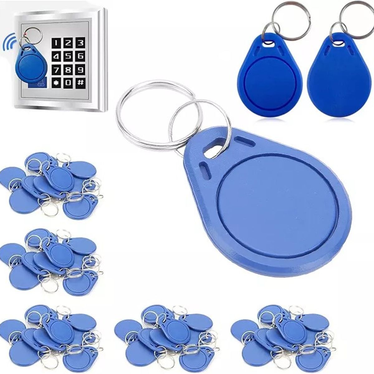 KUANGYE - 50 X Tag Llavero Rfid Nfc S50 1k 13.56 Mhz