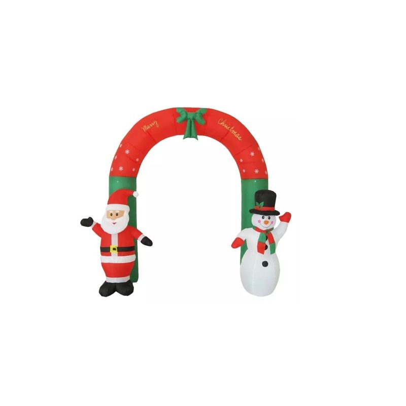 GENERICO - Inflable Navidad Pascua Arco De Navidad 2.4 Mts + Compresor Red