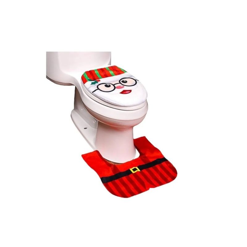 GENERICO - Fundas De Navidad Set Juego De Baño Mono White