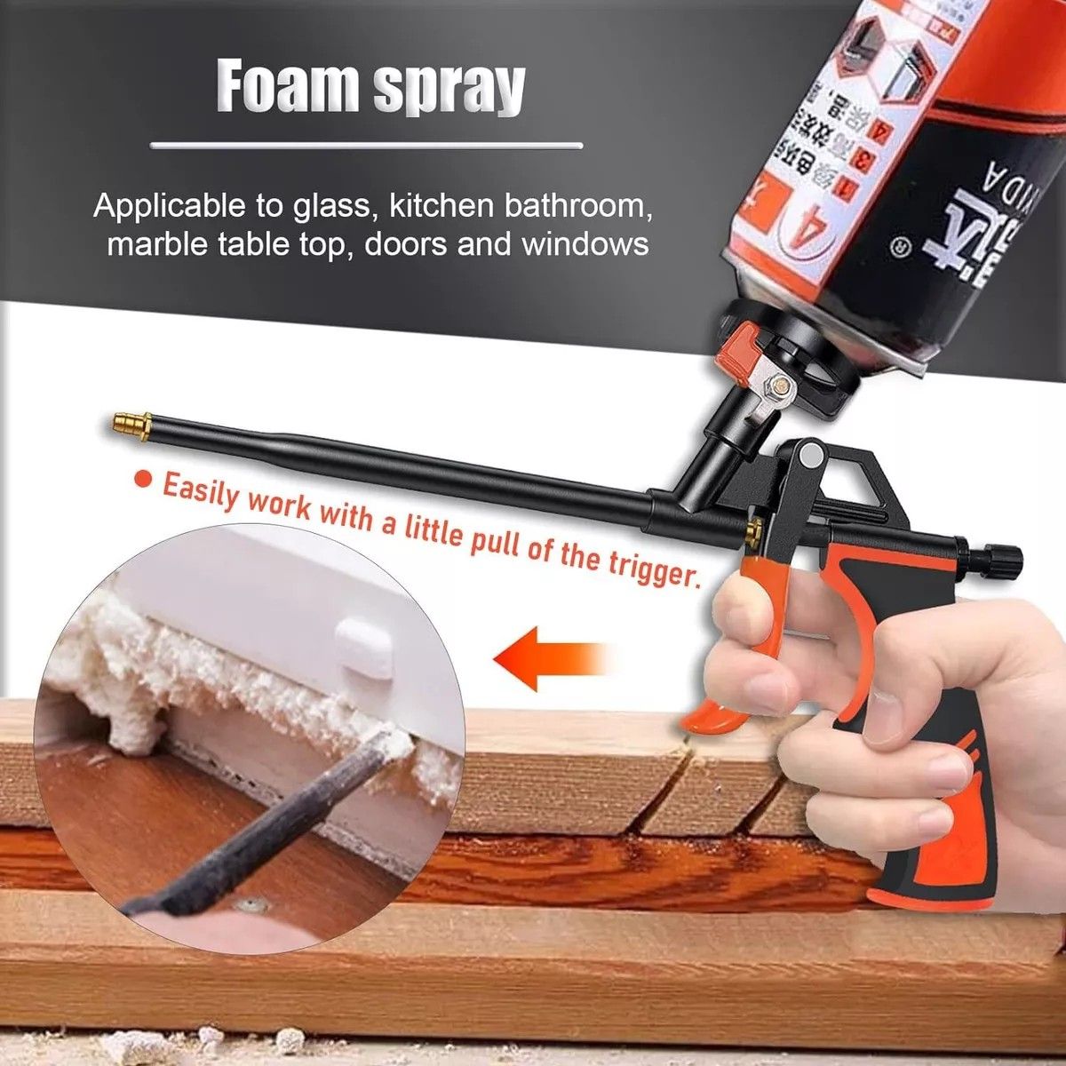 KUANGYE - Pistola De Espuma Poliuretano Aplicador Foam