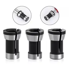 KUANGYE - 3 Adaptadores Para Fresadora Router Tupi 6mm 6,35 (1/4) 8mm