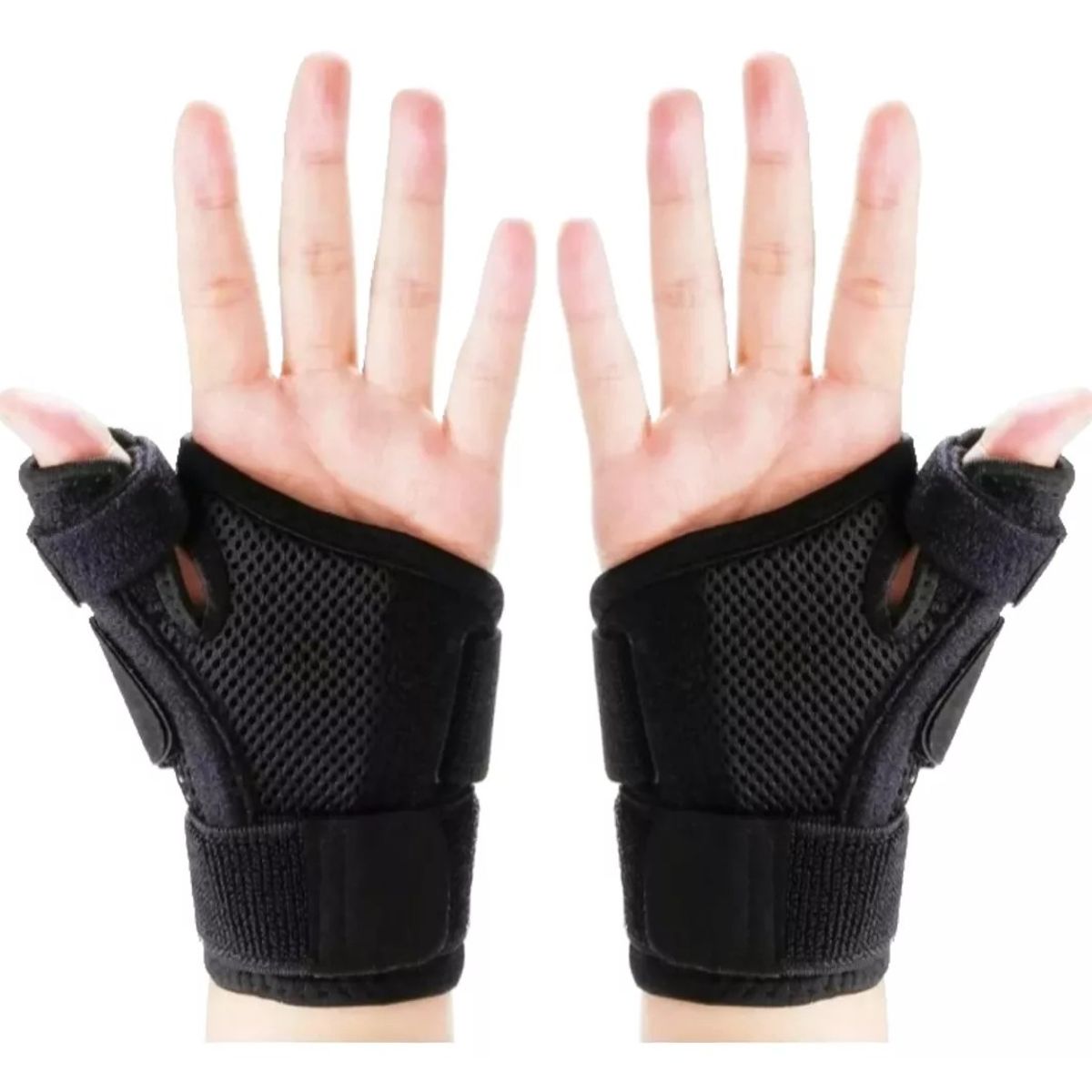 KUANGYE - Muñequera Ortopédica Compresión Con Soporte De Pulgar Pack 2