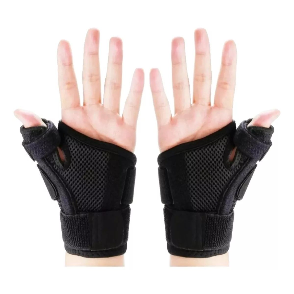 KUANGYE - Muñequera Ortopédica Compresión Con Soporte De Pulgar Pack 2