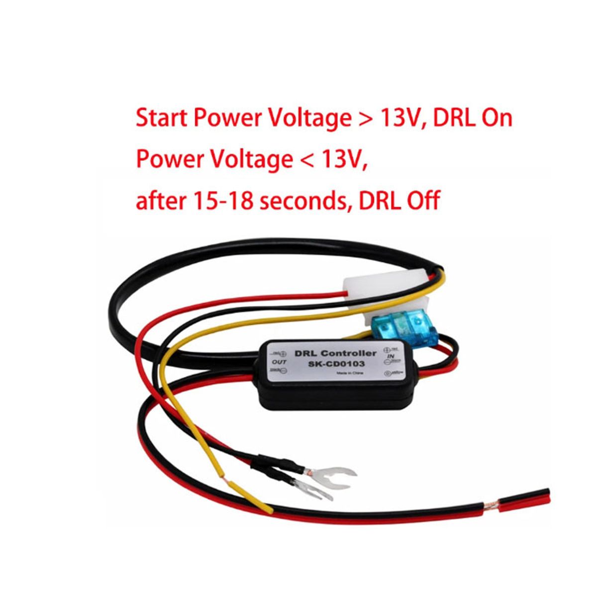 KUANGYE - Controlador Para Auto Encendido Luz Led Diurnas 12-18v