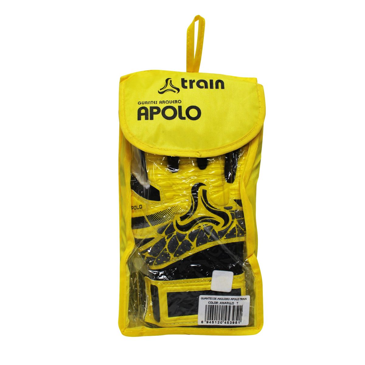 TRAIN - GUANTE DE ARQUERO CON FERULA  AMARILLO APOLO TRAIN T/5