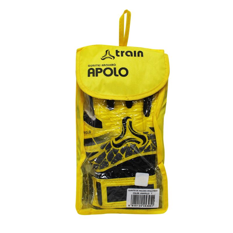 TRAIN - GUANTE DE ARQUERO CON FERULA  AMARILLO APOLO TRAIN T/5