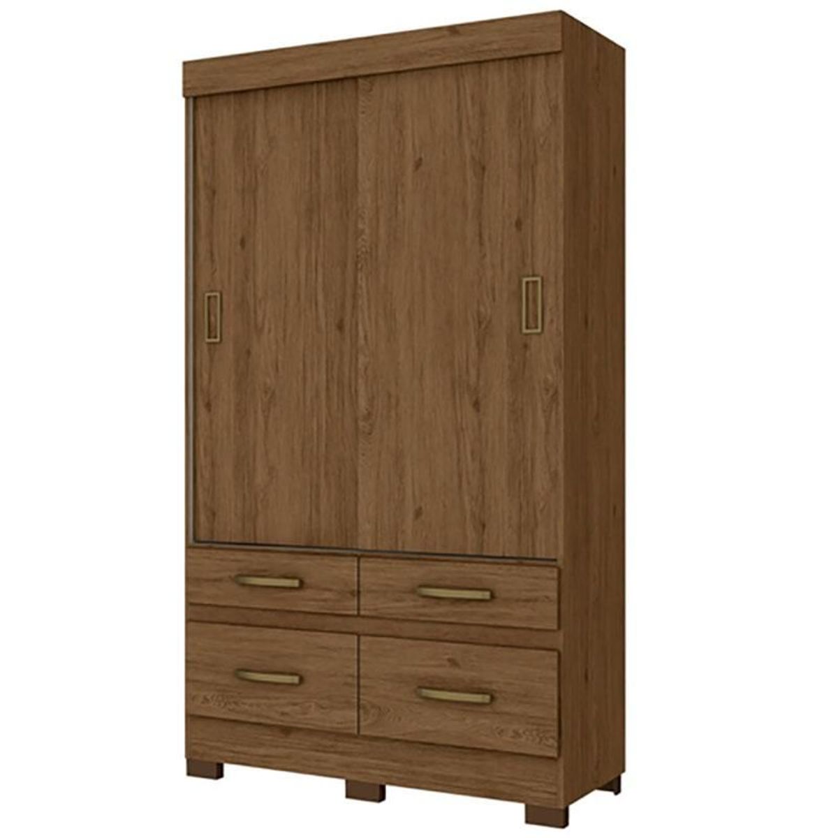 GENERICO - Closet 2 puertas corredizas + 4 Cajones off White Briz