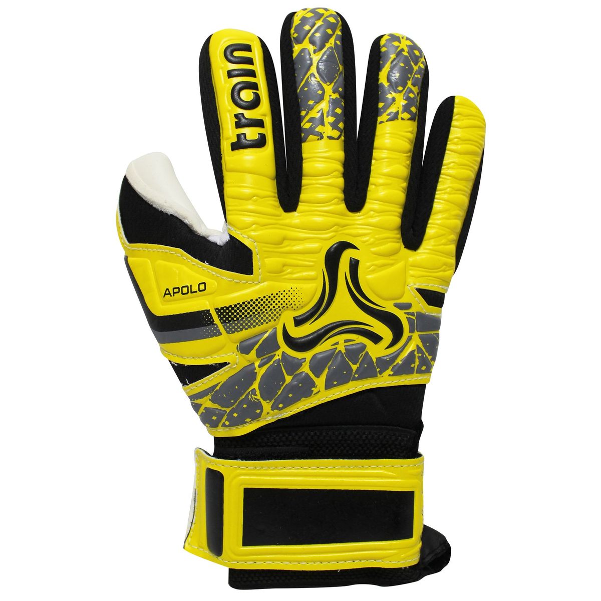 TRAIN - GUANTE DE ARQUERO CON FERULA AMARILLO APOLO TRAIN T7
