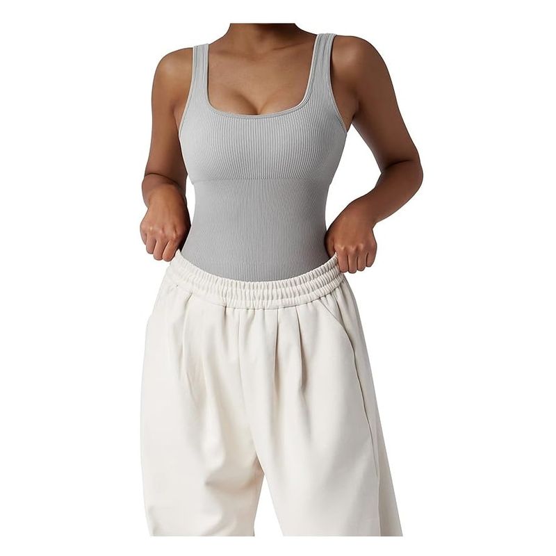 GARSIL - Body Casual Deportivo Reductor De Cintura Para Mujer - Espalda Cerrada