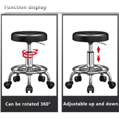 Imagen 2 del producto Taburete giratorio piso altura regulable