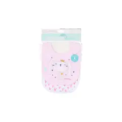 BAMBINO - Set 2 Baberos De Algodón Impermeables Conejita