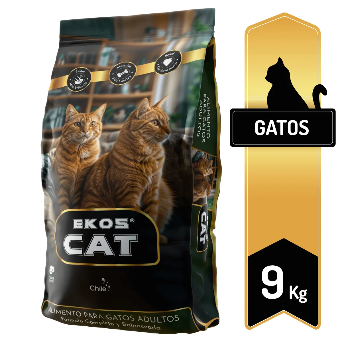 TRESKO - Alimento EkosCat gato adulto 9Kg