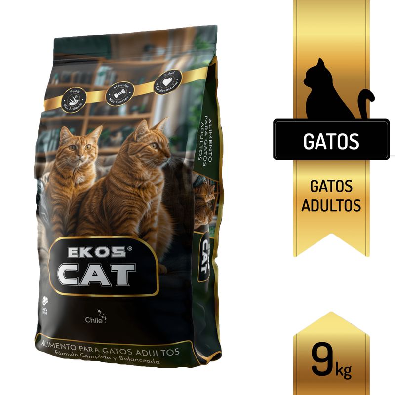 TRESKO - Alimento EkosCat gato adulto 9Kg