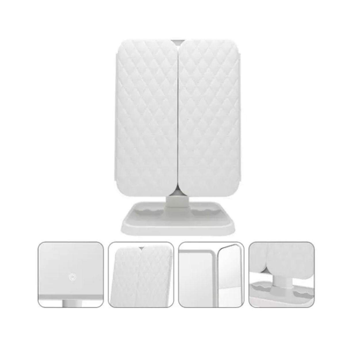 GENERICO - Espejo Tocador Maquillaje Profesional Aumento Led Plegable