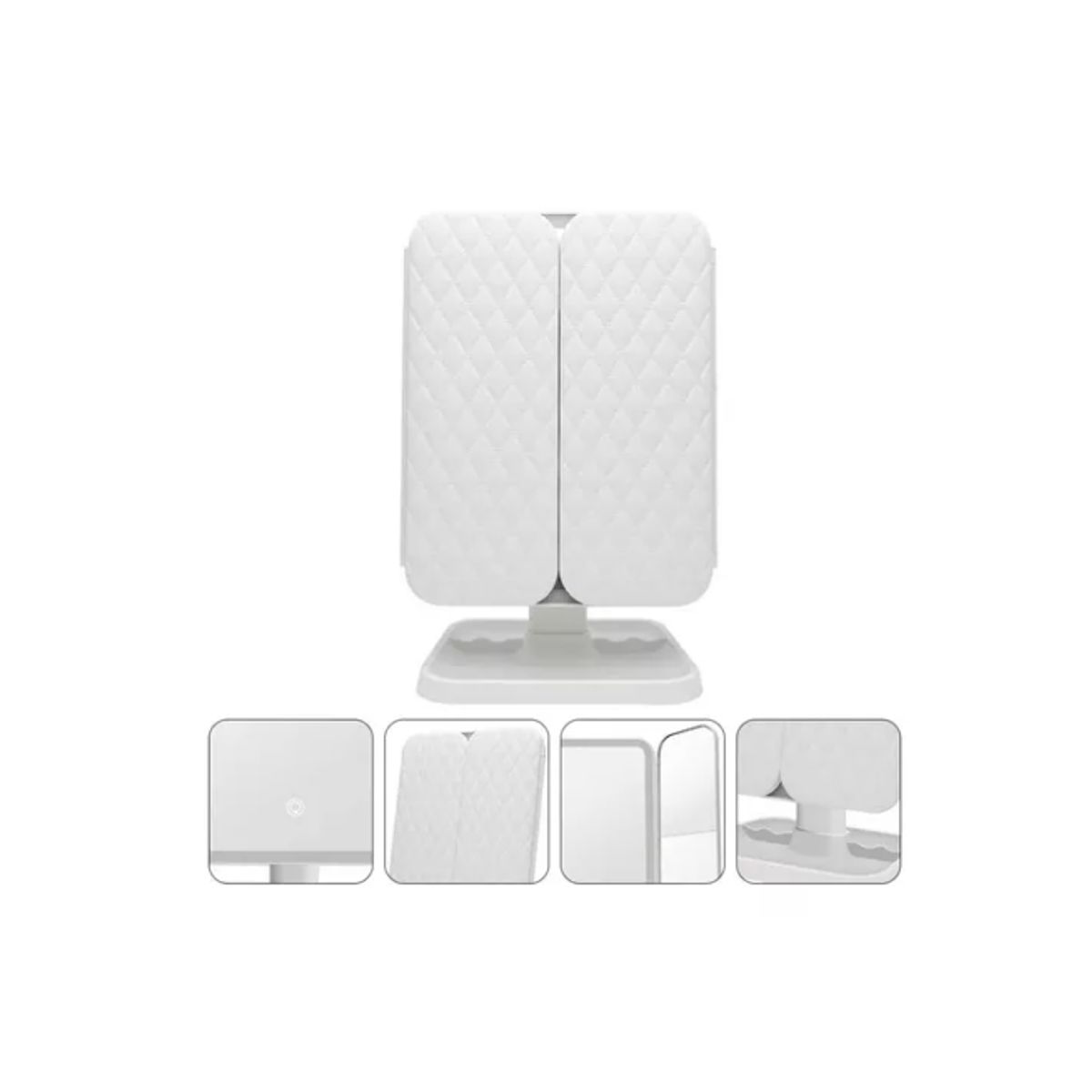 GENERICO - Espejo Tocador Maquillaje Profesional Aumento Led Plegable