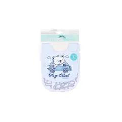 BAMBINO - Set 2 Baberos De Algodón Impermeables Osito