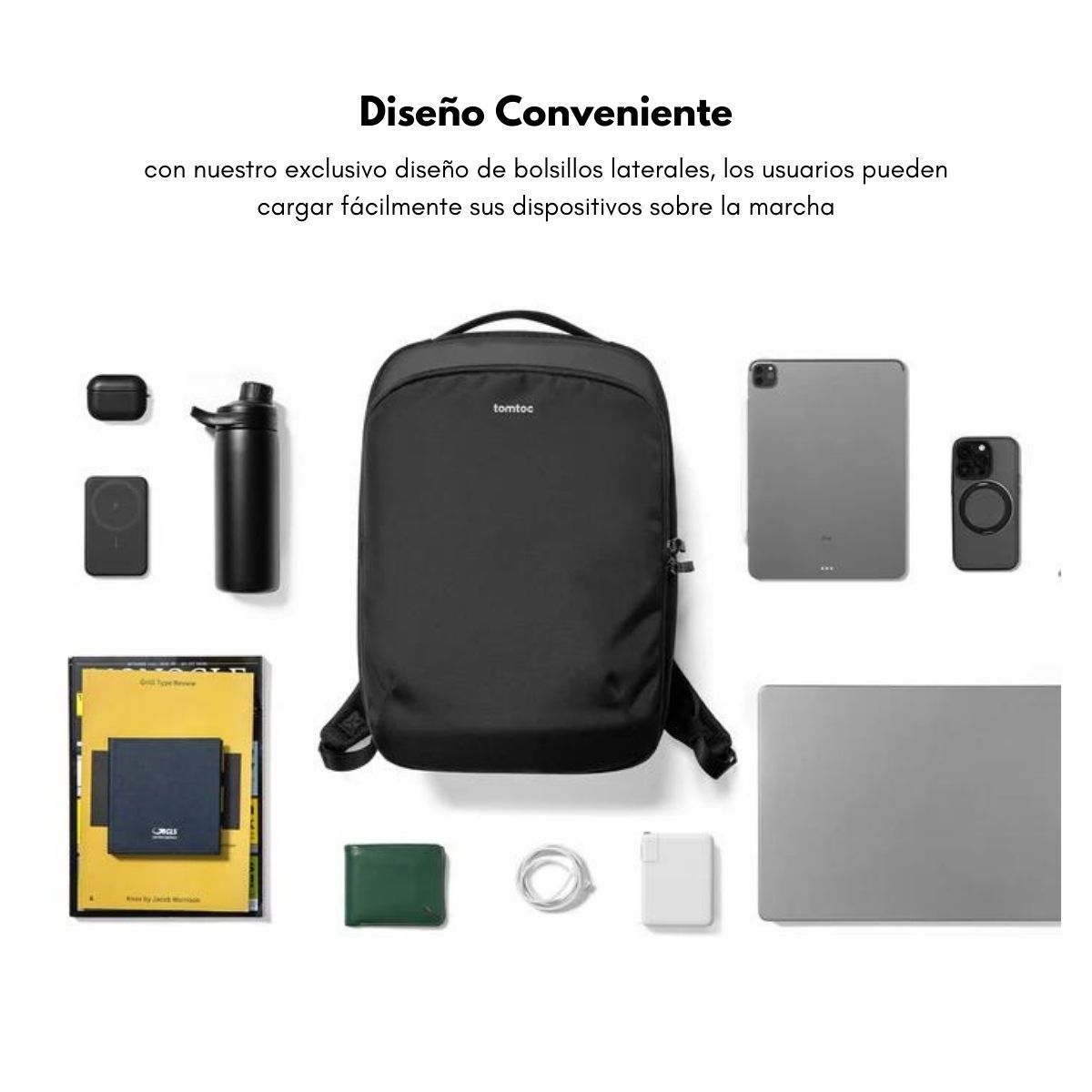TOMTOC - Tomtoc Mochila Explorer-T60 para notebook 15