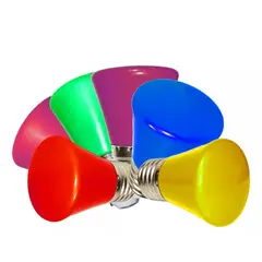 GENERICO - 10 Pack Foco Led 1w Diferentes Colores Rosca E27