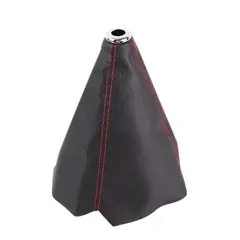 GENERICO - Forro Funda Fuelle Para Palanca De Cambios De Auto hilo rojo
