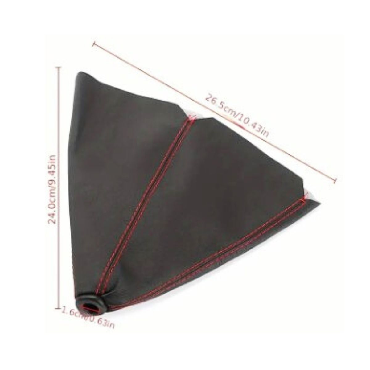 GENERICO - Forro Funda Fuelle Para Palanca De Cambios De Auto hilo rojo