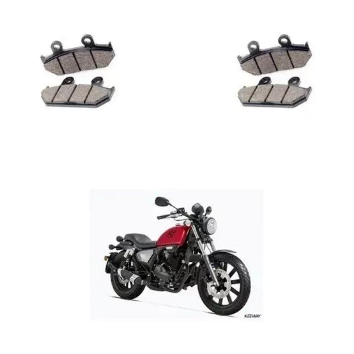 GENERICO - Pastillas Delanteras + Traseras Keeway K Light 200