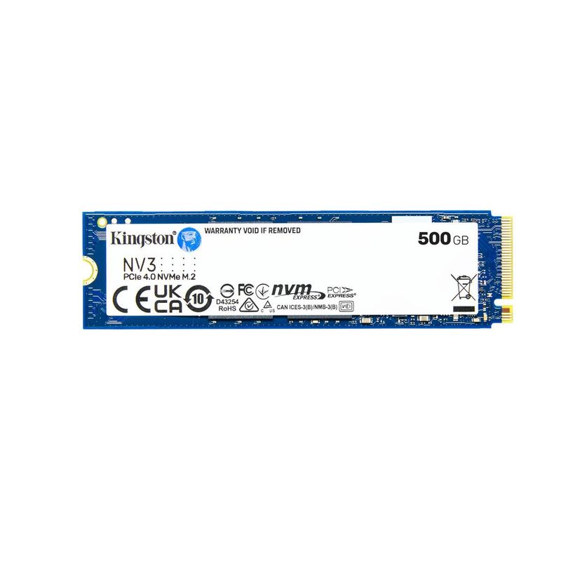 KINGSTON - Unidad SSD Kingston NV3, 500GB, M.2 2280, NVMe PCIe 4.0 x4