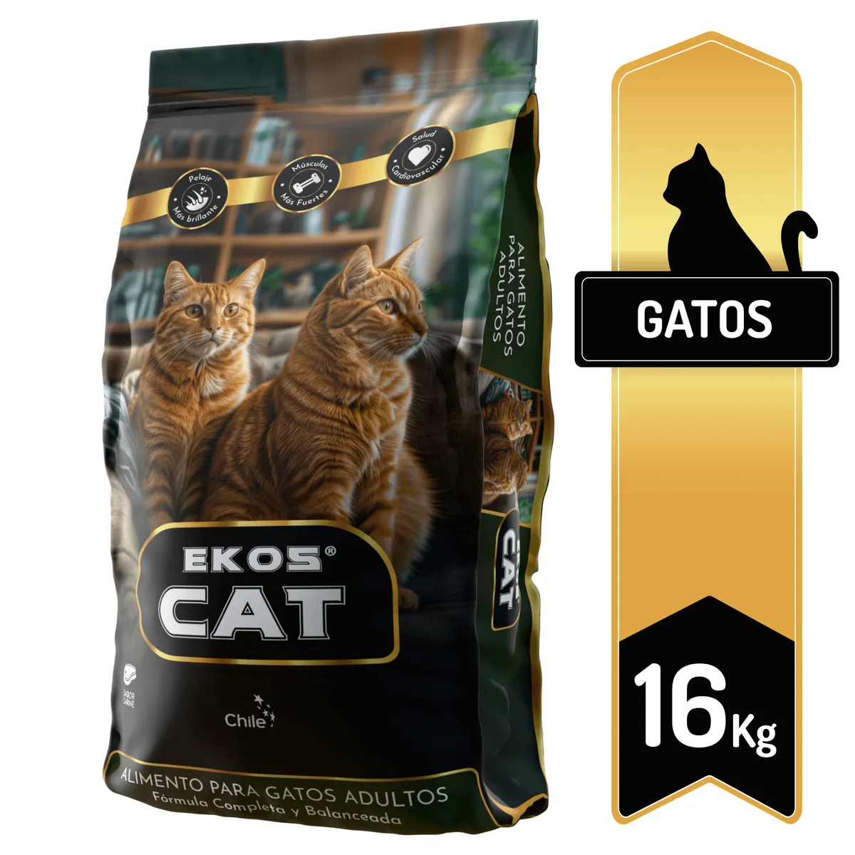 TRESKO - Alimento EkosCat gato adulto 16Kg