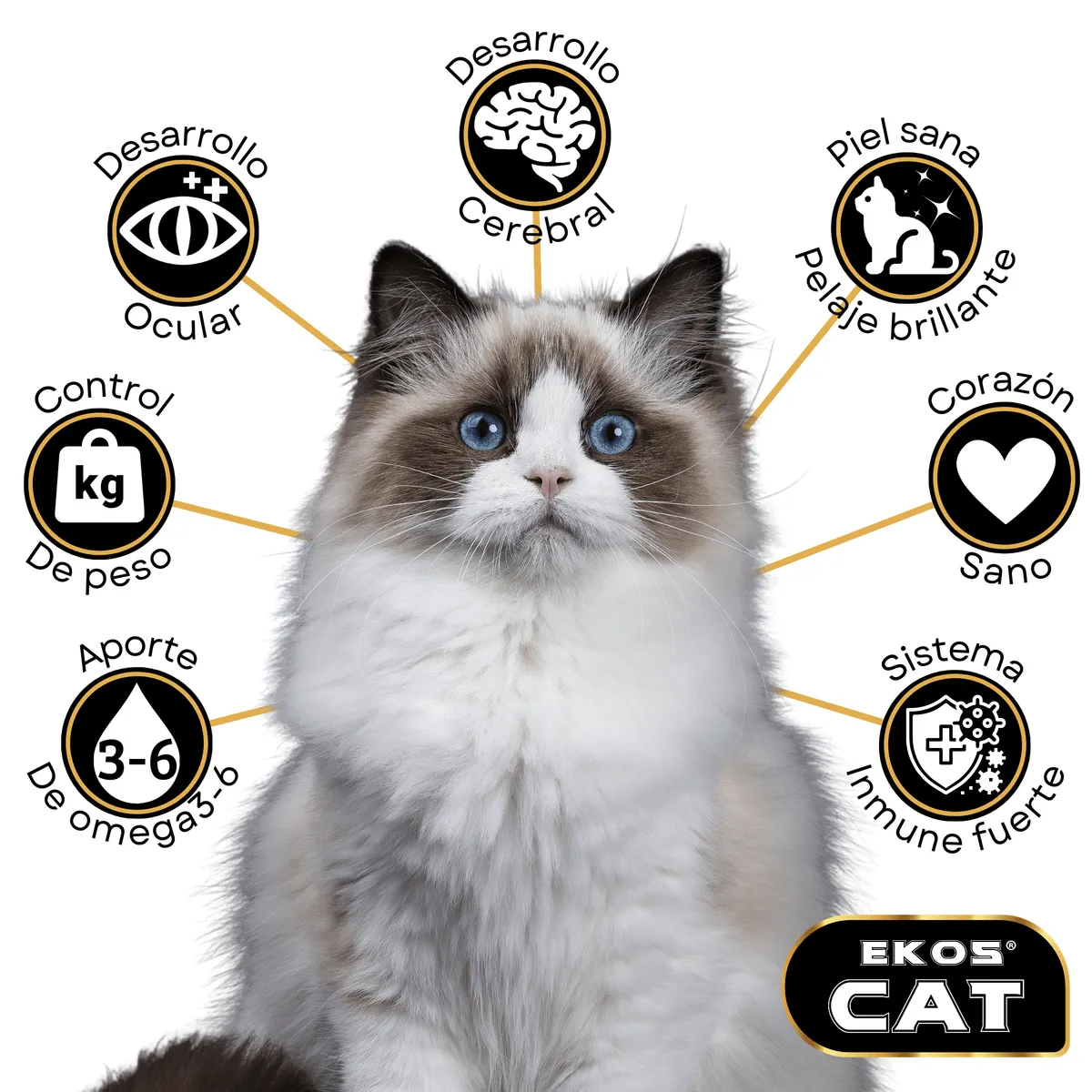 TRESKO - Alimento EkosCat gato adulto 16Kg