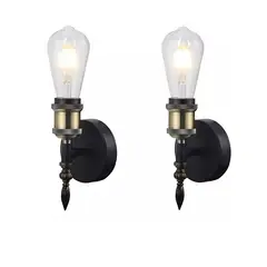 WANT - Pack X 2 Aplique E27+ Ampolleta Vintage 4w Luz Cálida