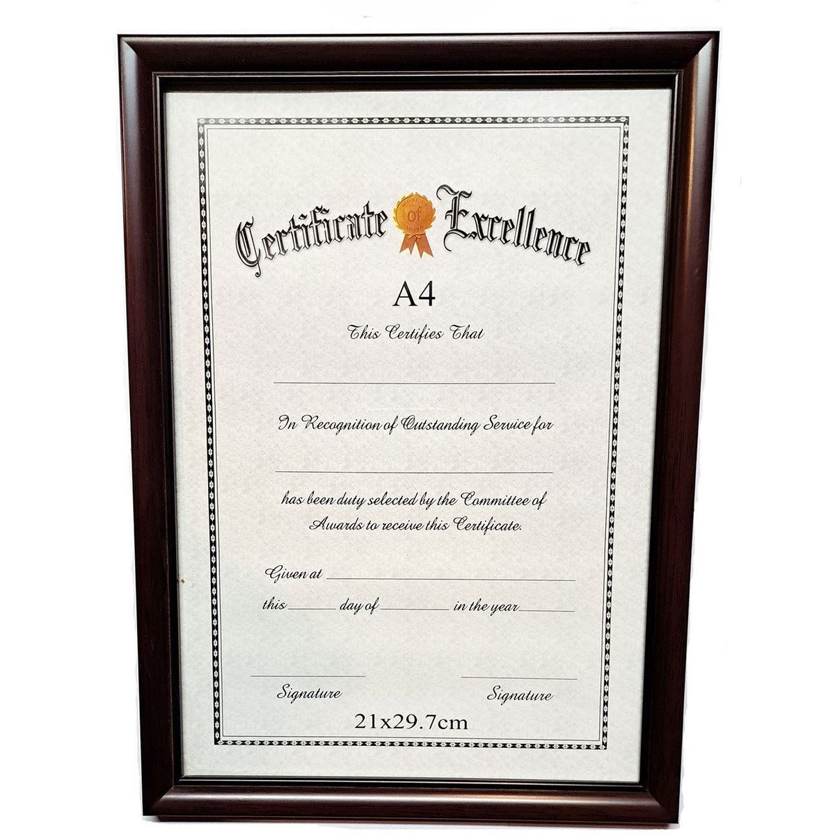 GENERICO - Marcos fotos 21x30 cm graduacion set 12 cafe.