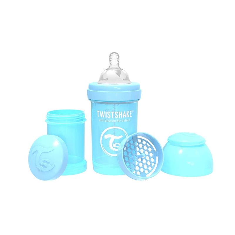 TWISTSHAKE - Mamadera Anti -Cólicos Twistshake 180 ml - Azul