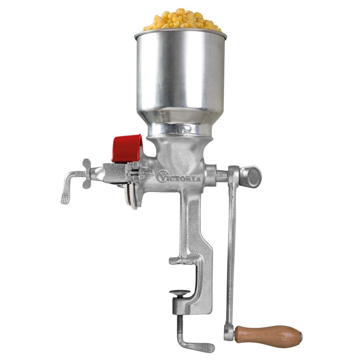 VICTORIA - Molino de Granos Manual Tolva Alta Estañado