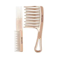 REVLON - Peines Para Rizos Dorado Rosa