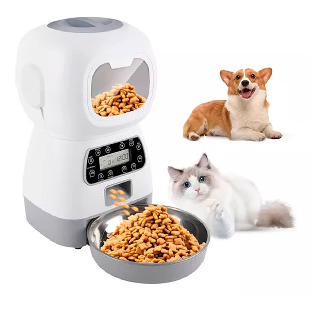 OFERTABKN - Dispensador Automático De Alimentos Para Mascotas