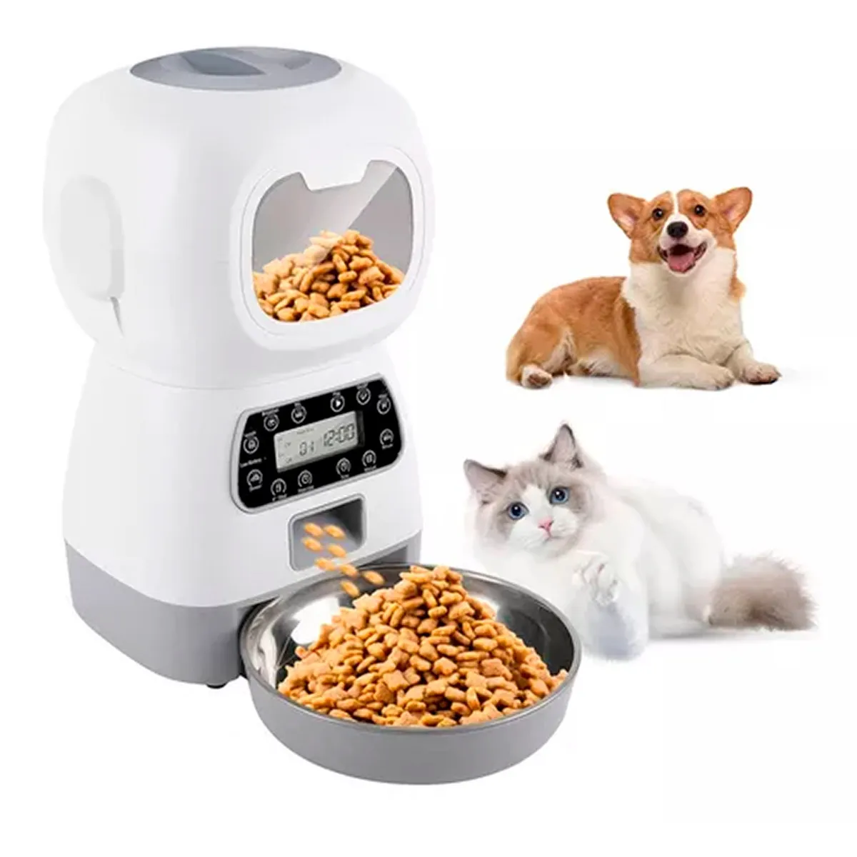 OFERTABKN - Dispensador Automático De Alimentos Para Mascotas