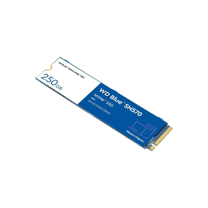 WESTERN DIGITAL - Unidad Estado Sólido Western Digital Blue SN570 250GB PCIe - Azul