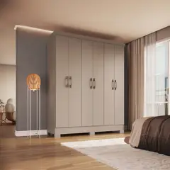 VEKKAHOME - CLOSET ROMA CREME 6P