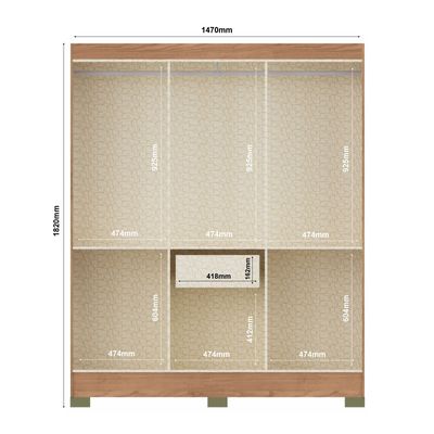 Imagen 2 del producto CLOSET ROMA CREME 6P