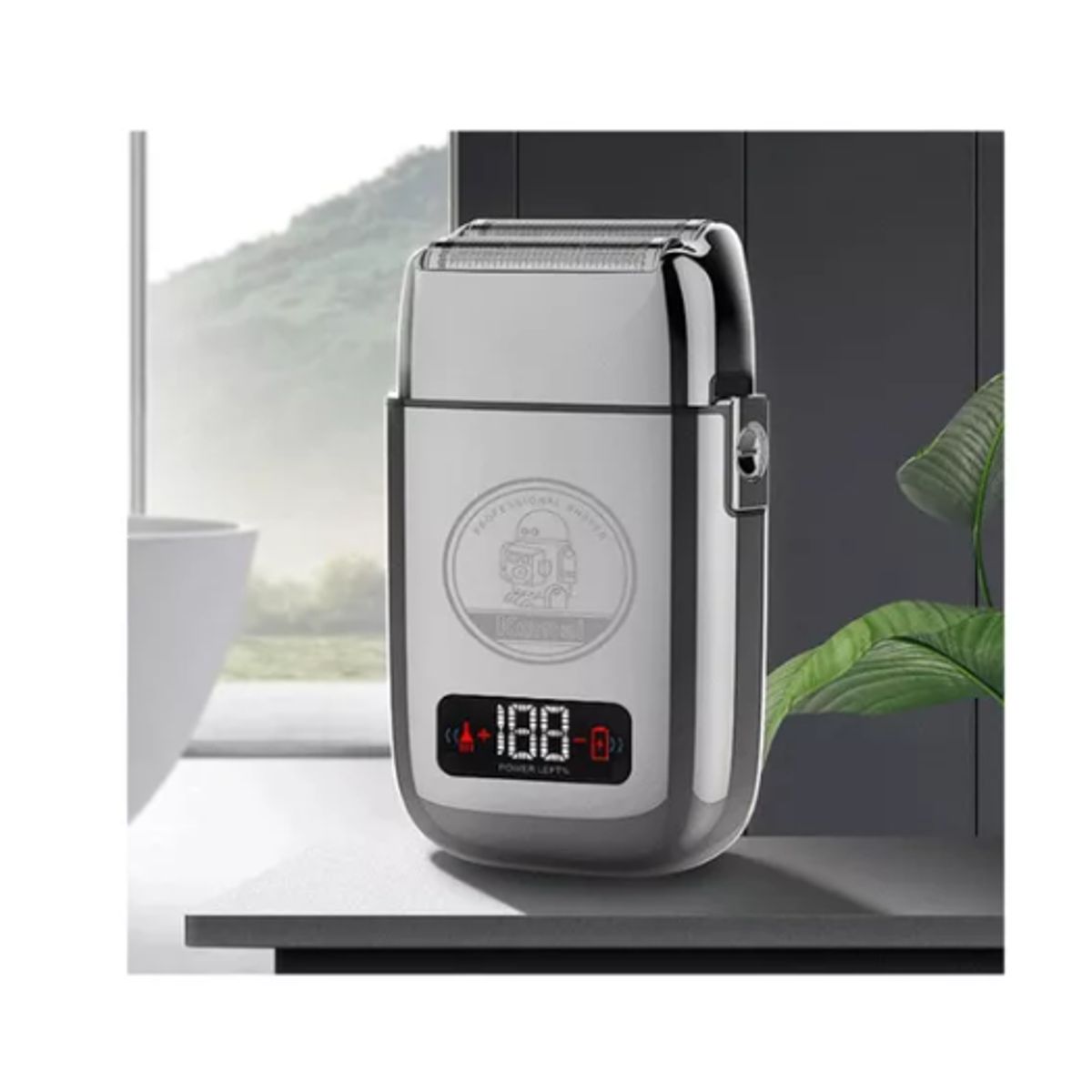 KEMEI - Maquina Rasuradora Kemei-tx3 Doble Banda Shavers PLATEADO