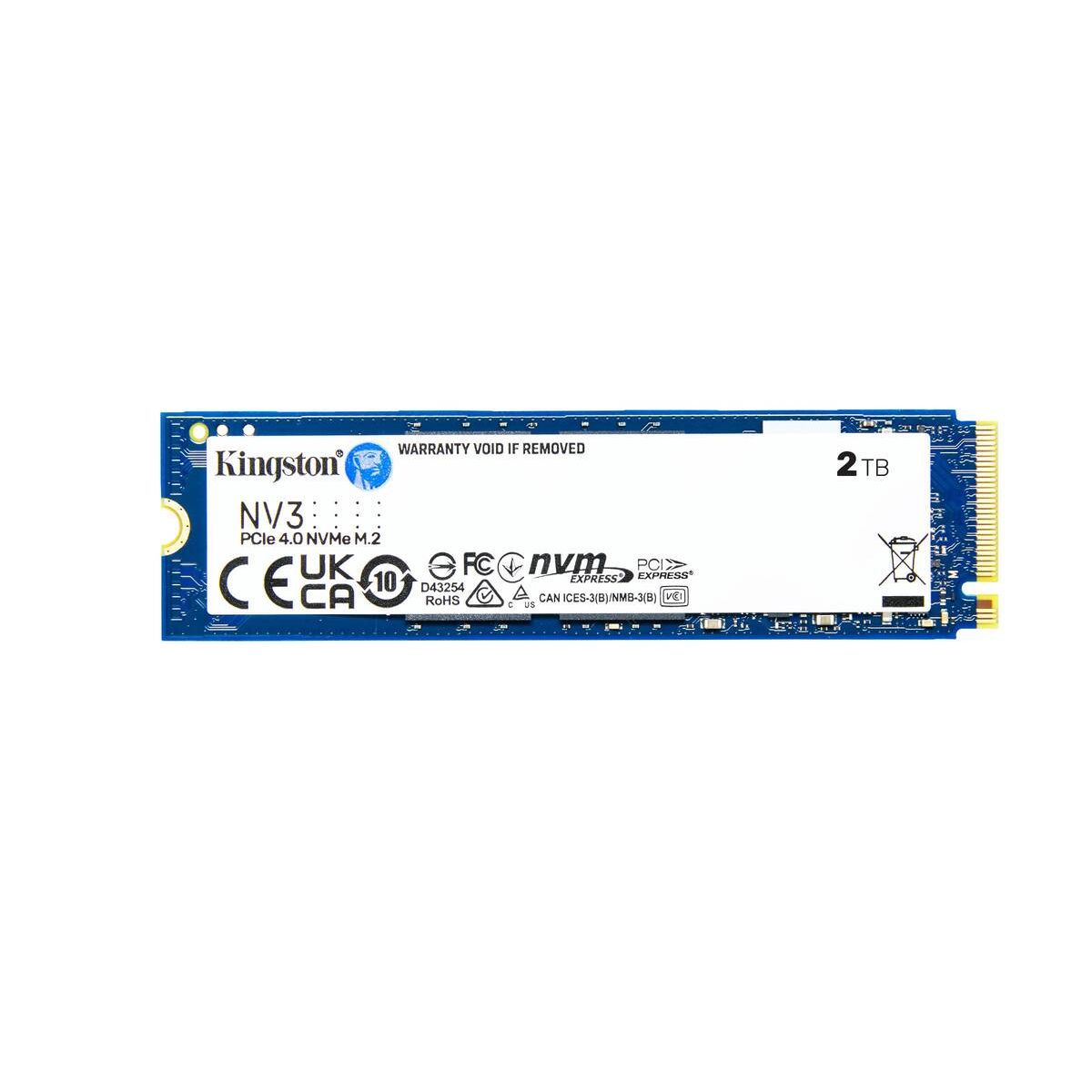 KINGSTON - Unidad SSD Kingston NV3, 2TB, M.2 2280, NVMe PCIe 4.0 x4