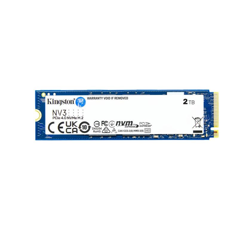 KINGSTON - Unidad SSD Kingston NV3, 2TB, M.2 2280, NVMe PCIe 4.0 x4