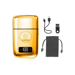 KEMEI - Maquina Rasuradora Kemei-tx3 Doble Banda Shavers DORADO