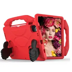 GENERICO - Carcasa Funda Antigolpes Niños Para iPad Air 11 M2 2024 - Rojo