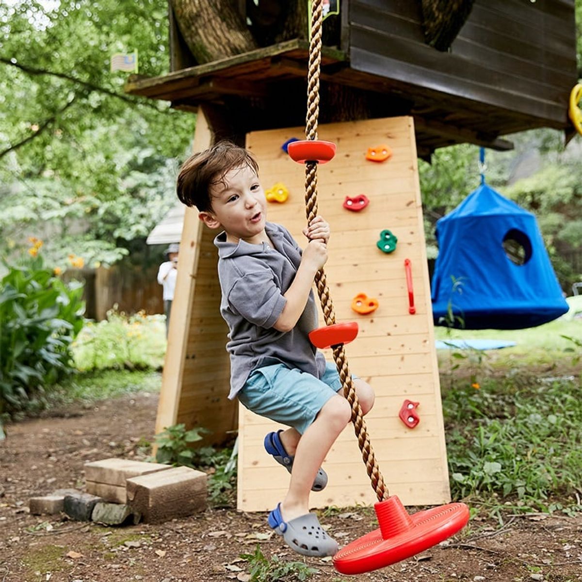 HOBBY MARKET - Columpio Plato Rojos